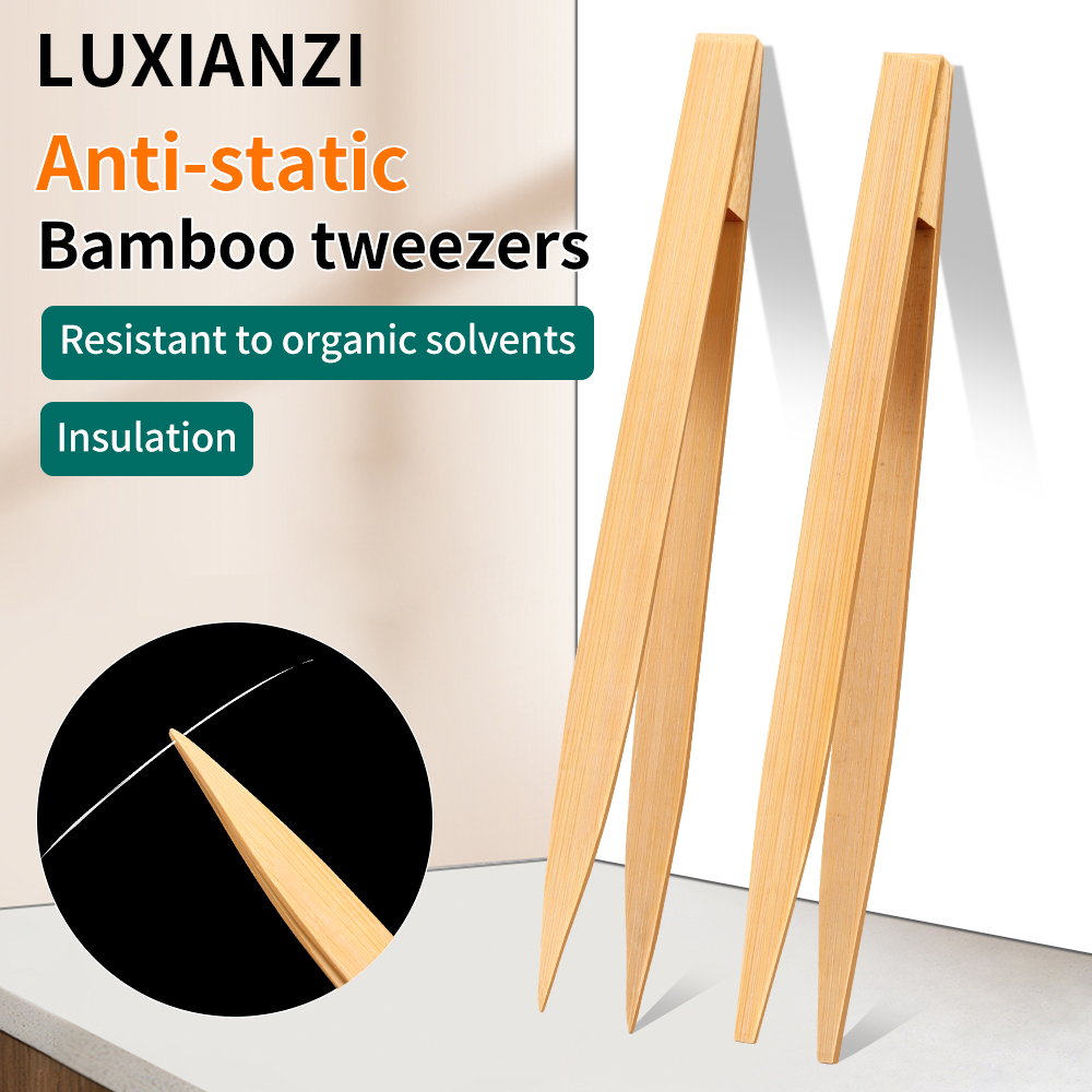 Electronics Repair Tools - LUXIANZI Anti-static Bamboo Tweezers Heat-Resistant Straight